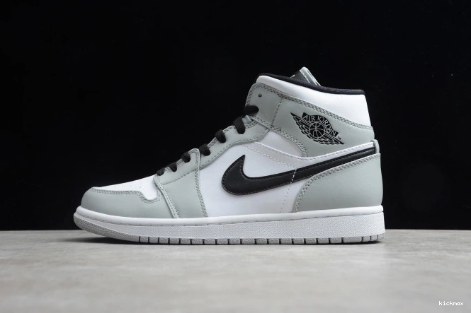 Rep MAX Smoke Mid 554724-092 AIR Grey Jordan 1 Light 0713